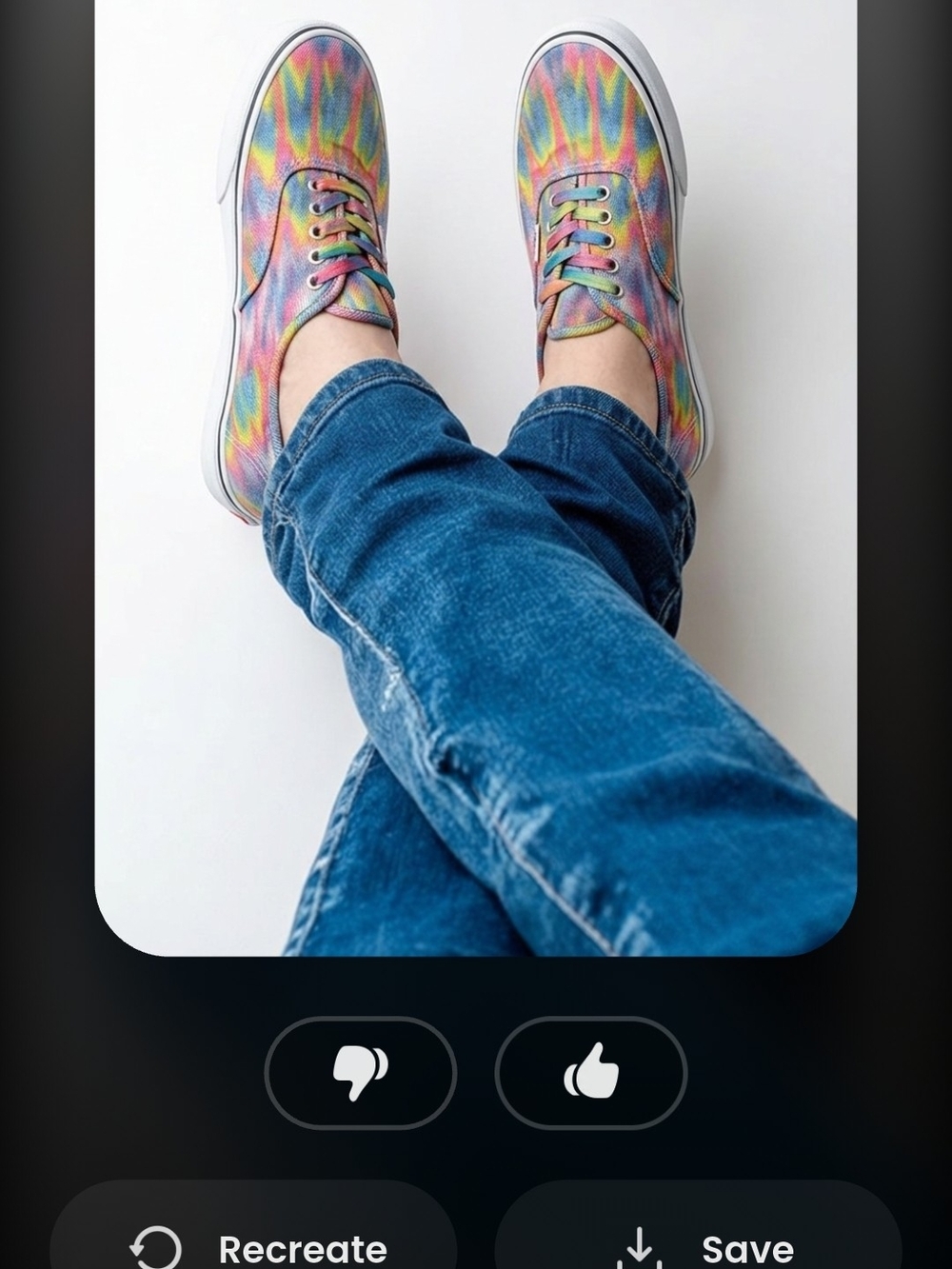 Vans Rainbow Tie-Dye Low Top Sneakers